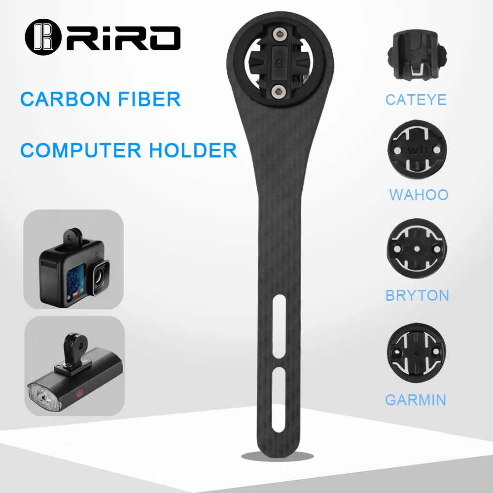 Bike Computer Gps - RIRO dudukan lampu stang sepeda, dudukan