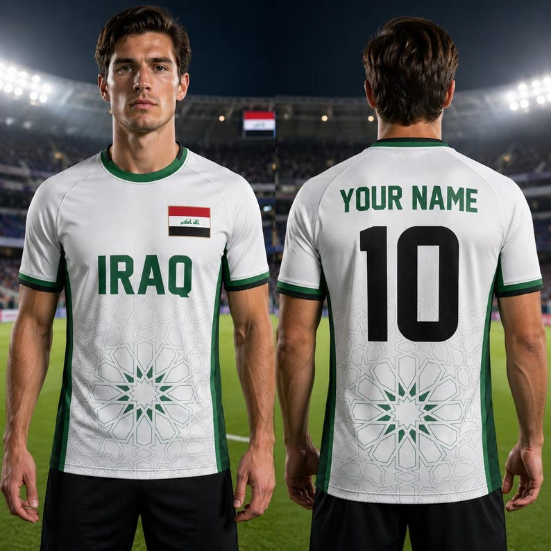 Cycling Gear Gifts - Jersey sepak bola penggemar Irak, jersey