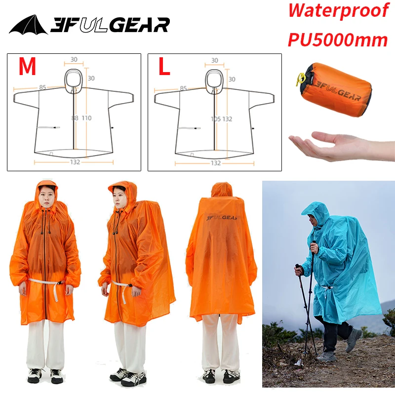Cycling Gear For Rain - Jas Hujan Ritsleting UL GEAR 3F