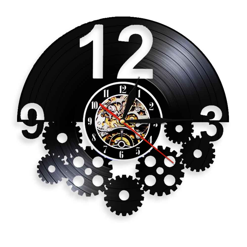 Cycling Gear Gifts - Jam Dinding Vinyl Record Gears and