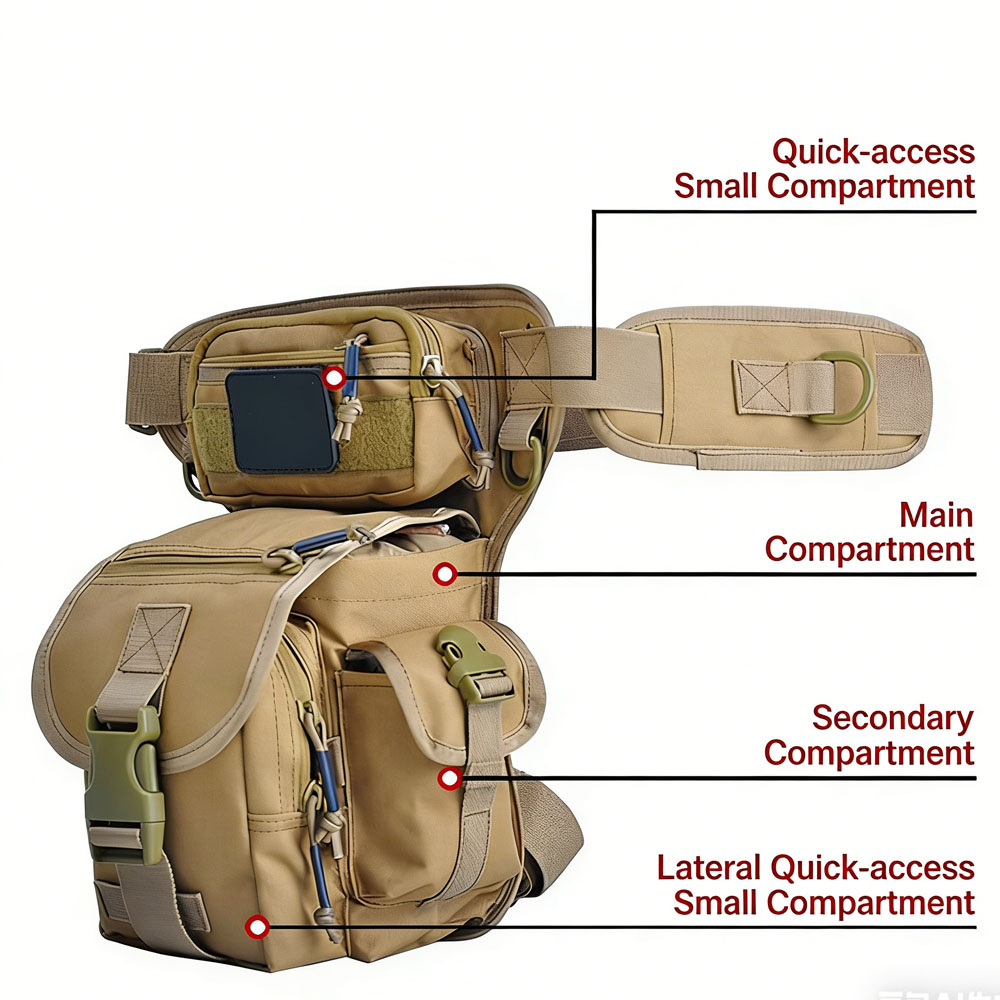 Tas Kaki Taktis untuk Berkenda - Cycling Gear Pouch ulasan dan harga