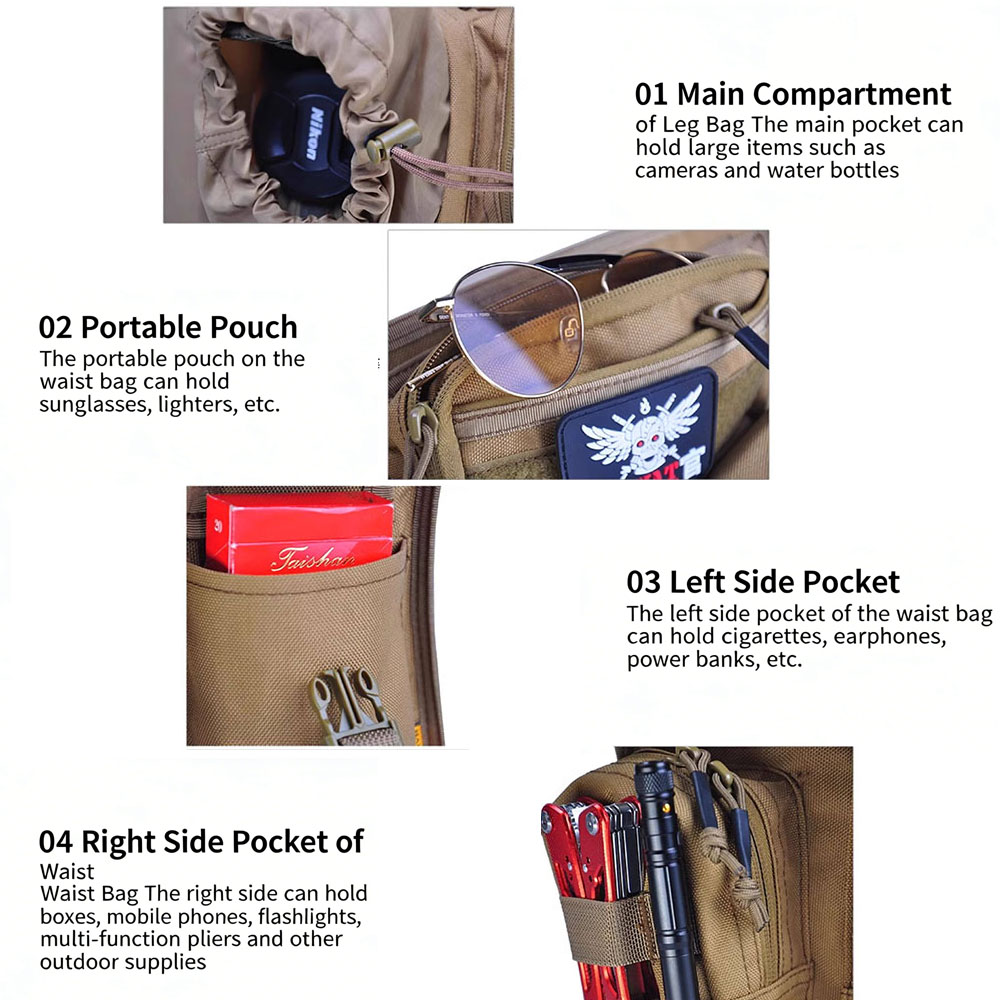 Tas Kaki Taktis untuk Berkenda - Cycling Gear Pouch ulasan dan harga