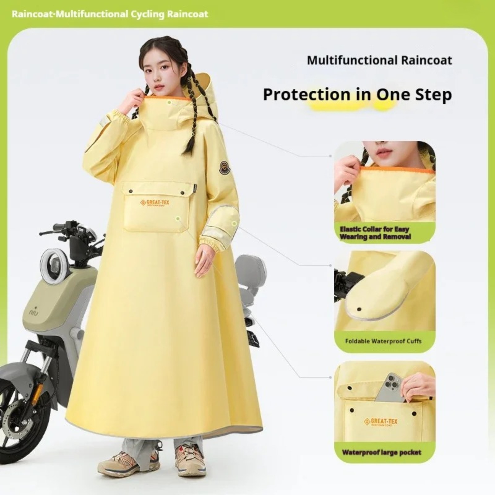 Jas Hujan Anti Air untuk Berse - Cycling Gear For Rain ulasan dan harga