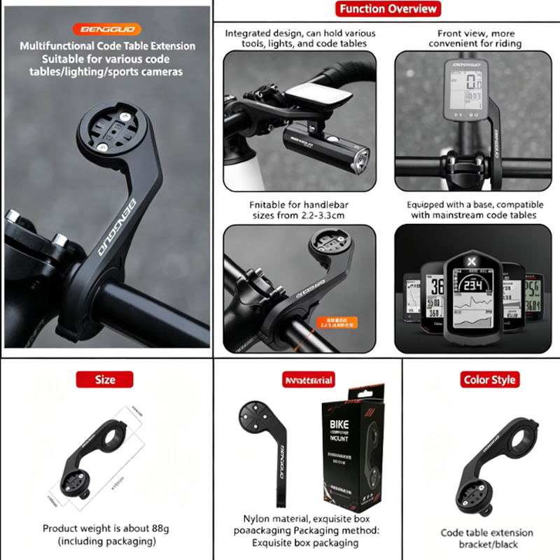 Braket Ekstensi Dudukan Komput - Bike Computer Gps ulasan dan harga